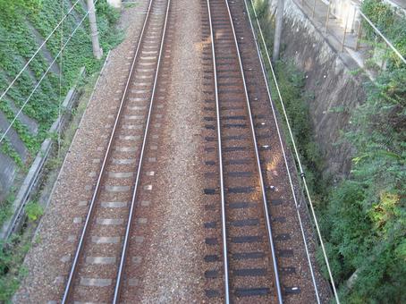 線路（複線）の写真