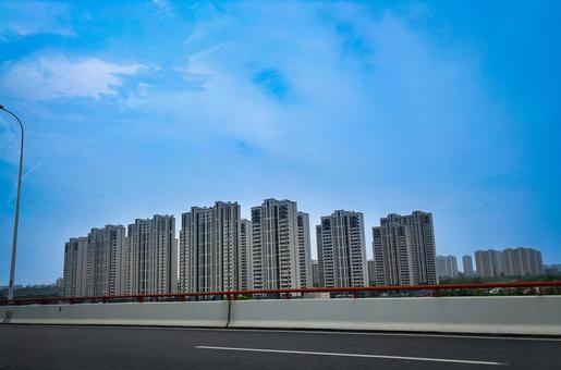 上海郊外の高層マンション群 上海郊外の高層マンション群 上海,郊外,マンションの写真素材