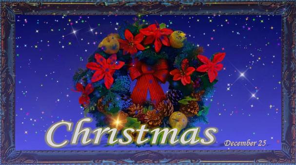 クリスマスリース2 クリスマス,サンタクロース,ツリーの写真素材