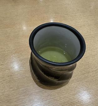 Photo, green tea , sencha, sushi shop, 