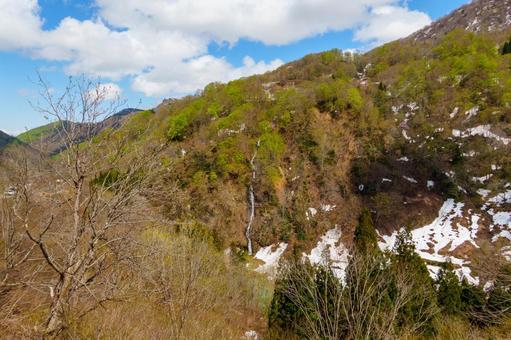 250429秋山郷清水川原～結東 秋山郷,長野県,栄村の写真素材