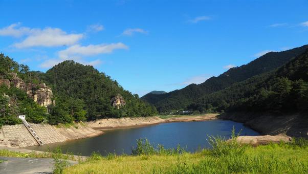 酷暑のダム 酷暑のダム 自然,風景,景色の写真素材