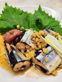 サンマの梅煮2 サンマの梅煮2の写真