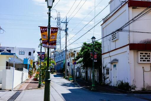 金武町の町並み 金武町の町並み,金武町,町並みの写真素材