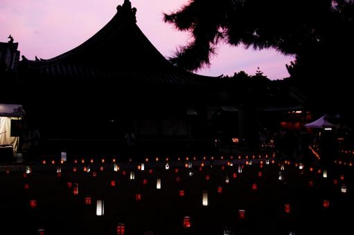 高砂神社での高砂万灯祭の写真