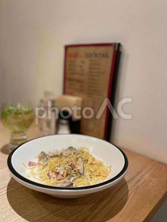 カルボナーラ カルボナーラ,パスタ,スパゲッティの写真素材
