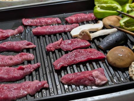 焼肉 焼肉 焼肉,肉,牛肉の写真素材
