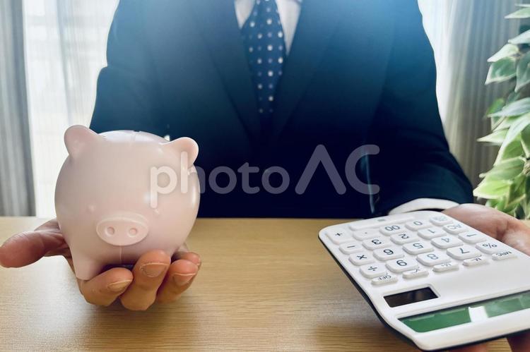 貯金と運用のイメージ お金,稼ぐ,副業の写真素材
