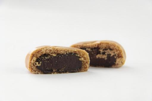 まんじゅう こしあん まんじゅう,こしあん,和菓子の写真素材