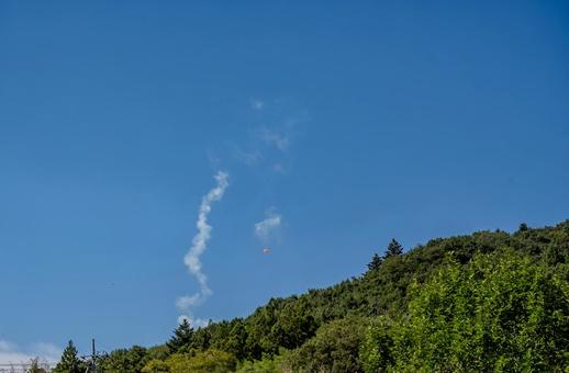 吉田龍勢まつり2025年の風景 吉田龍勢まつり,例大祭,festivalの写真素材