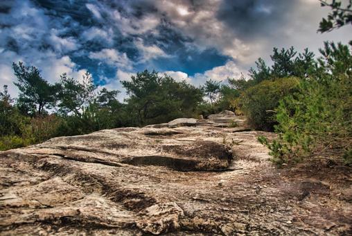 高御位山 播磨平野,山岳,平野の写真素材
