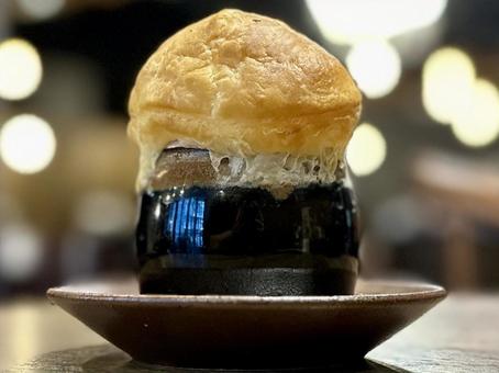 ポルチーニクリームポタージュポットパイの写真