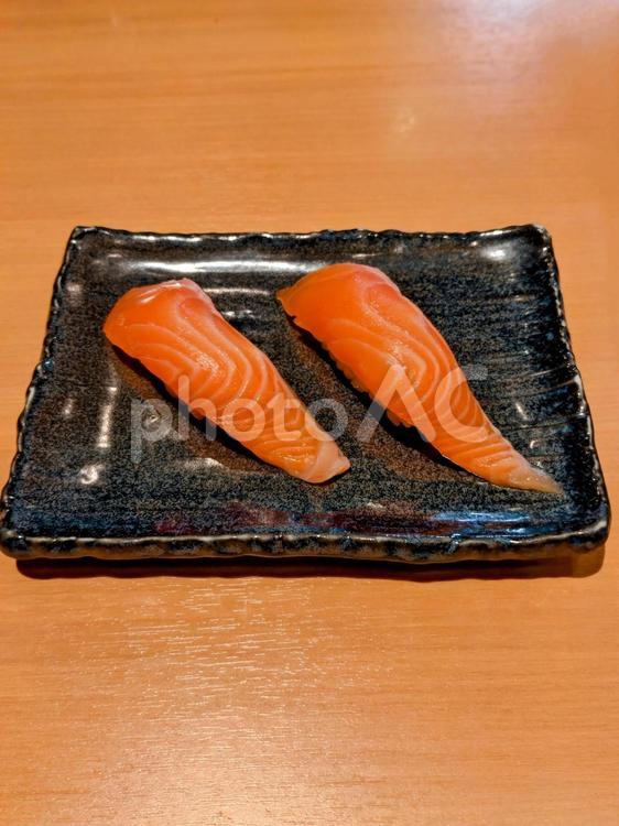 OSUSHI　青森サーモン 鮨,寿司,にぎり寿司の写真素材