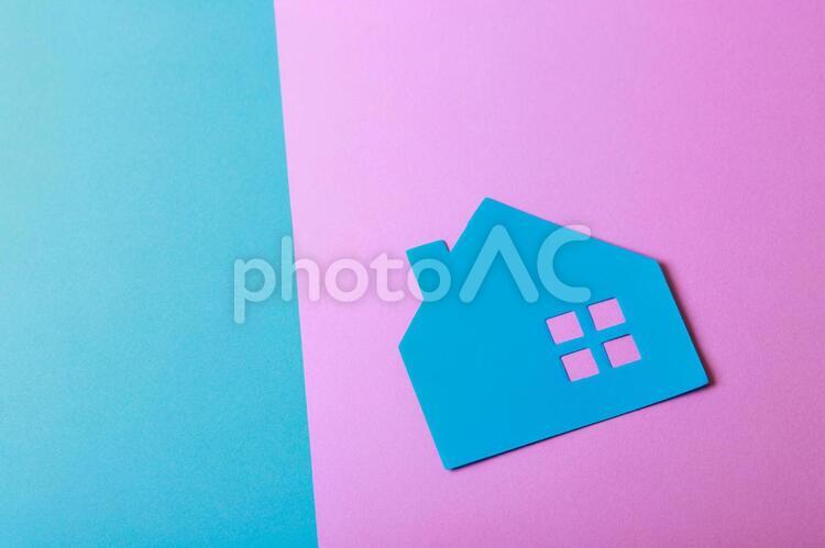 カラフルな住宅模型 住宅,素材,イメージの写真素材