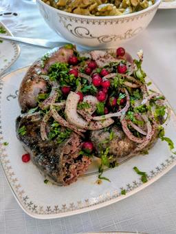 ジョージアの腸詰ソーセージ ソーセージ,腸詰,玉ねぎの写真素材