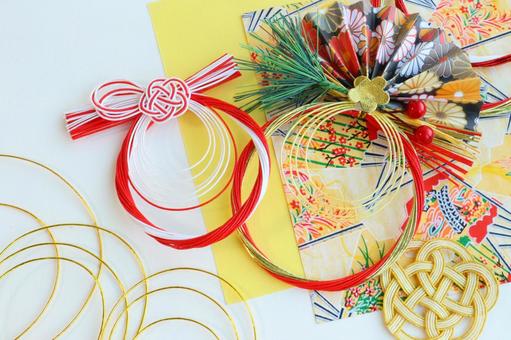 お正月の飾り　１ 正月,年賀状,飾りの写真素材