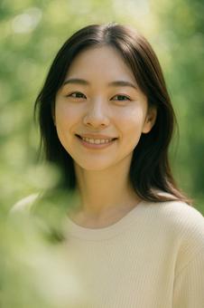 和やかな女性 和やかな女性の写真