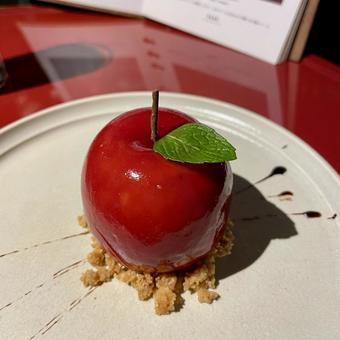 りんごのデザート デザート,りんご,アップルの写真素材