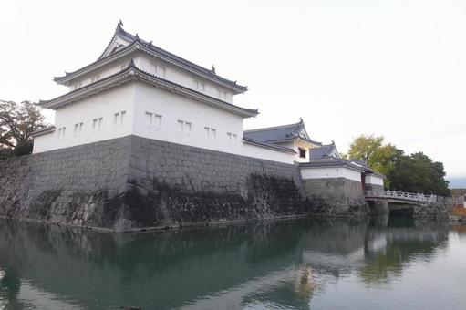 静岡県の駿府城と堀 静岡県の駿府城と堀の写真