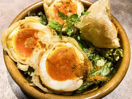 ゆでたまごのフリット フリット,ゆでたまご,卵の写真素材