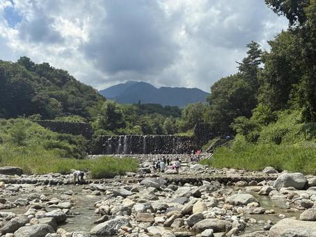 滝遊び 滝遊びの写真