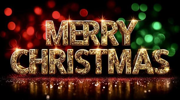 「MERRY CHRISTMAS」文字の写真