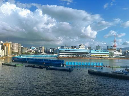 福岡競艇場(引き) 福岡競艇場(引き)の写真