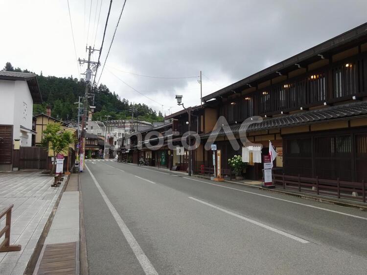 飛騨高山の市街地風景 飛騨,高山,市街地の写真素材