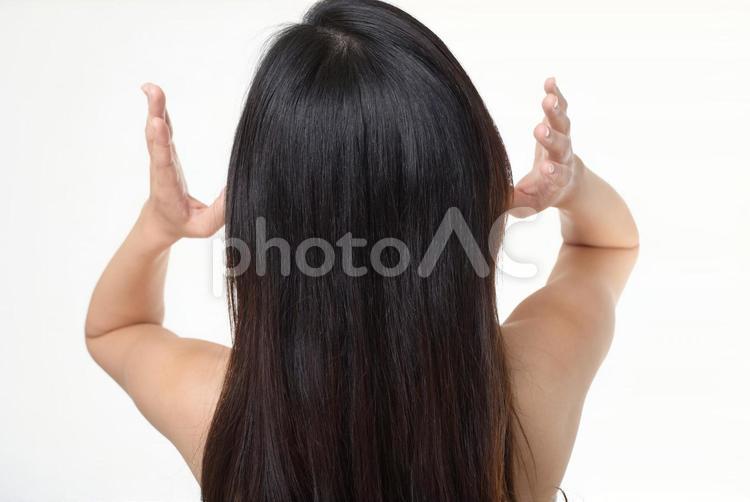 ヘアケアイメージ ヘアケア,女性,美容の写真素材