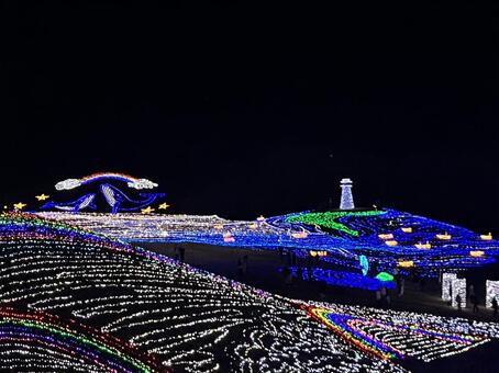 ウィンターファンタジー 香川県,まんのう公園,イルミネーションの写真素材