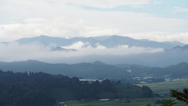 山と雲 空,自然,風景の写真素材
