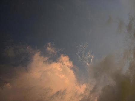 照片, 晚上烤雲, 日落, 夏天, 