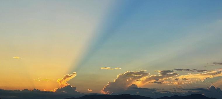 夕日 夕日の写真