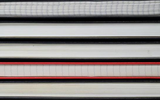 Stacked notebooks, JPG