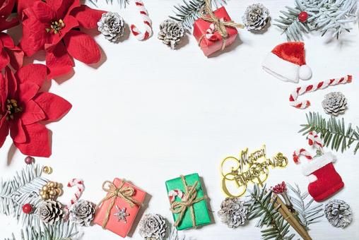 クリスマスのフレーム クリスマス,フレーム,メリークリスマスの写真素材