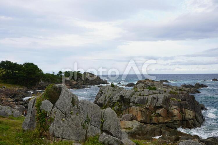 種差海岸　風景　秋７ 種差海岸,秋,青森の写真素材