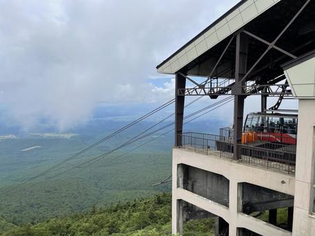 絶景のロープウェイ乗り場 絶景のロープウェイ乗り場の写真