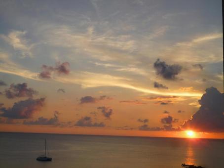 宮古島の夕日 宮古島の夕日の写真