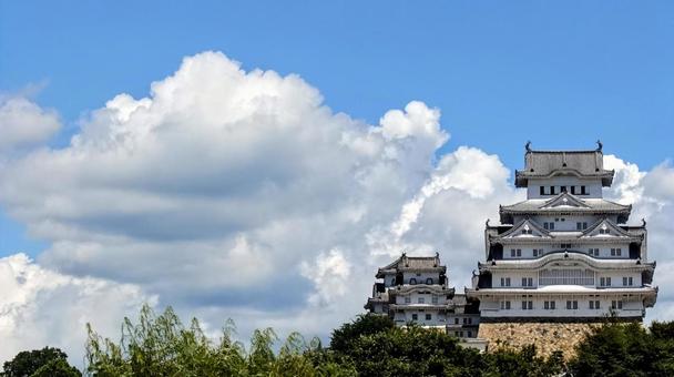 姫路城 姫路城 お城,姫路城,風景の写真素材