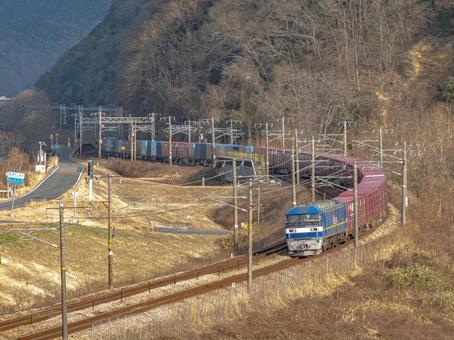 貨物列車　山陽本線 貨物列車,ef210,山陽本線の写真素材