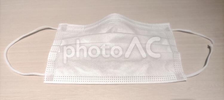 マスクを外してリラックス マスク,テーブル,白色の写真素材