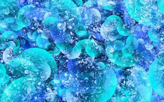 幻想的な光の青色のグリッター素材 幻想的な光の青色のグリッター素材の写真