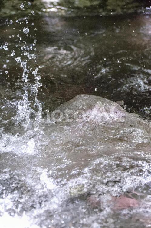 川　水の流れ07　水面と流水 川,流れ,水流の写真素材