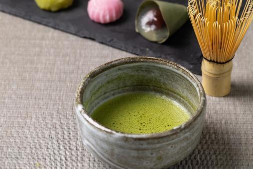 Matcha and Japanese sweets Japan, JPG