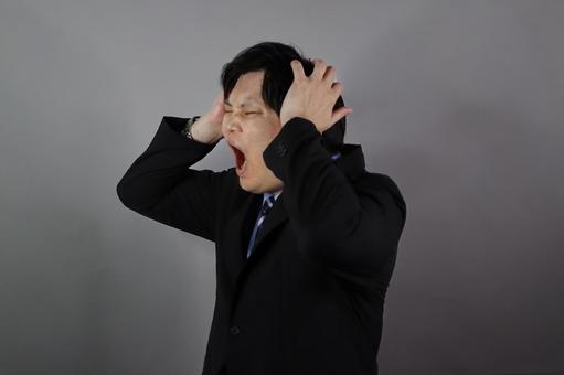 Photo, panic, screaming, to hold a head, 