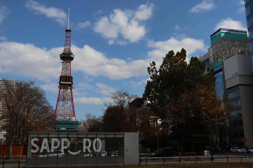 さっぽろテレビ塔 北海道,札幌市,電波塔の写真素材