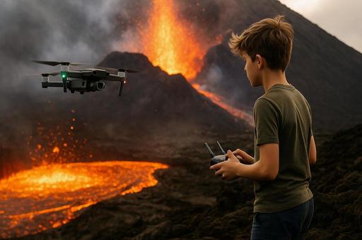 火山観測ドローン操縦体験 火山観測ドローン操縦体験の写真