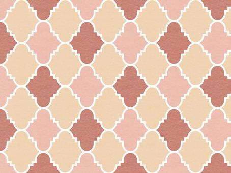 Moroccan pattern with fabric texture, modello marocchino, modello marocchino, collabell, JPG