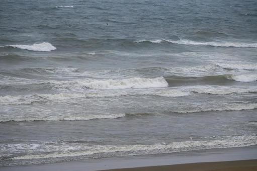 浜辺の風景⑸ 海,波,砂浜の写真素材