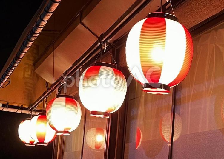 ちょうちん ちょうちん,灯り,昔ながらの写真素材